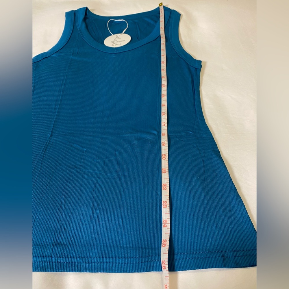 NWT Anrabess V-Neck Ribbed Knit Tank Top - Picture 9 of 16